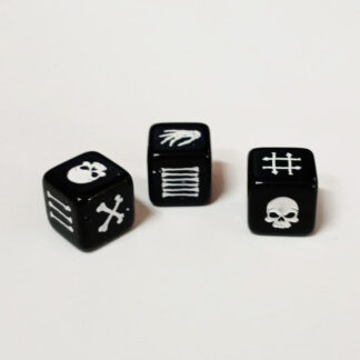 Dados Personalizados (Necromante Preto e Branco) (3)